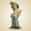 Rastaman. Vector illustration