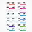 Icon set. Business, finance, communication, web symbols. Vector.