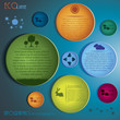 Modern Infographics template. Eco concept design. Vector illustr