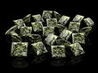 diamond . High quality 3d render with HDRI lighting