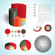 Business diagram template with text fields