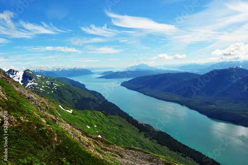 Photo: Gastineau Channel View from Mt Roberts Juneau Alaska Gastineau Channel View from Mt Roberts Juneau Alaska