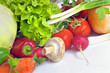 Fresh vegetables isolated