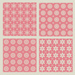 Four Seamless Floral Patterns