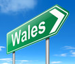 Wales sign.