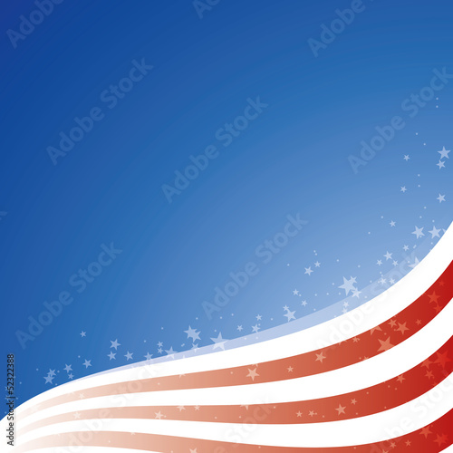 Vector: Vector background USA flag with light and stars Vector background USA flag with light and stars