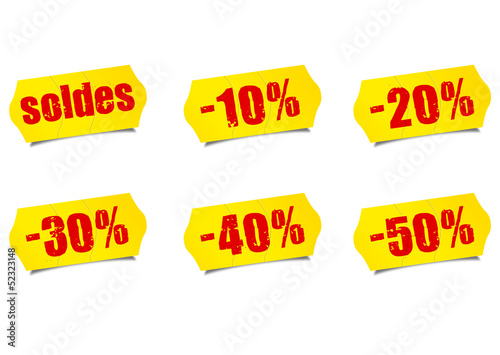 Vector: Étiquettes Soldes Étiquettes Soldes