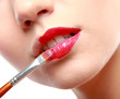 Makeup.Professional Make-up. Lipgloss. Lipstick