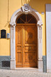 Wooden door. Melfi. Basilicata. Italy.