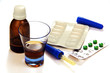 medicinal drops and tablets.