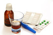 medicinal drops and tablets.