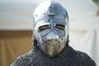 helmet of medieval knight