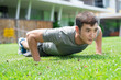 Concentrated athlete