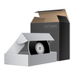 Two Package Box Opened with DVD Or CD Disk.