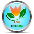 Button with logo