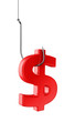 Dollar on hook
