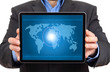 Hands holding a tablet or a Pad