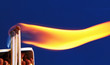 burning matches.