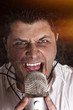 Photo: Angry singer Angry singer