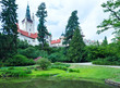 Castle Pruhonice or Pruhonicky zamek summer view (Prague, Czech)