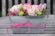Foto: Blumengesteck mit Rosen Blumengesteck mit Rosen