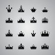 collection of many different crowns
