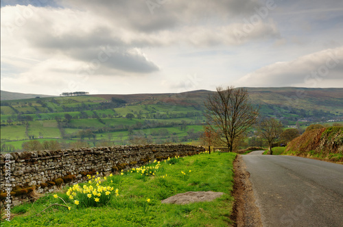 Photo: Country lane in the Yorkshire Dales Country lane in the Yorkshire Dales