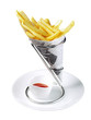Foto: pommes frites in der tüte pommes frites in der tüte