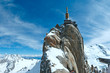 Mountain top station (Aiguille du Midi, France).