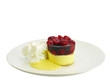 Foto: vanille sahne pudding torte mit obst vanille sahne pudding torte mit obst