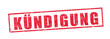 Stempel "Kündigung"