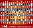 Vertical business cards collection
