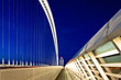 modern suspended bridge in Reggio Emilia, Italy