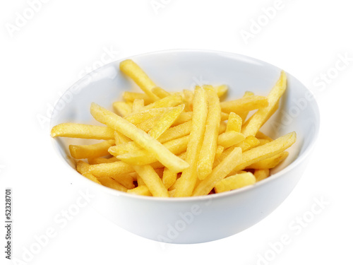 Photo: eine schüßel pommes frites eine schüßel pommes frites