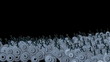 Metal Gears and Businessmans Running against black, DOF