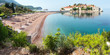 Photo: Sveti Stefan sea islet (Montenegro). Summer panorama. Sveti Stefan sea islet (Montenegro). Summer panorama.