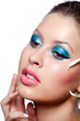 Close-up portrait of beautiful woman