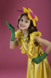 Photo: girl with flower on her head girl with flower on her head