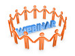 Illustration: Word WEBINAR. Word WEBINAR.