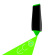 Vector: eco marker vector illustration eco marker vector illustration