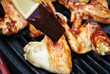 Brushing Sauce on Chicken Wings