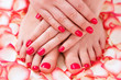manicure and pedicure