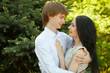 beautiful young couple in love