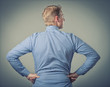 businessman standing with her back