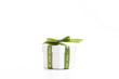 Present with green ribbon