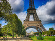 Photo: Paris. Wonderful september colors of Eiffel Tower and Champs de Paris. Wonderful september colors of Eiffel Tower and Champs de