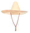 A mexican sombrero on a white background.