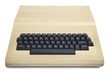 Isolated Vintage 1980's Computer