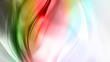 Abstract pink and green waves on white background
