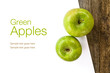 Photo: Green apples and white paper Green apples and white paper